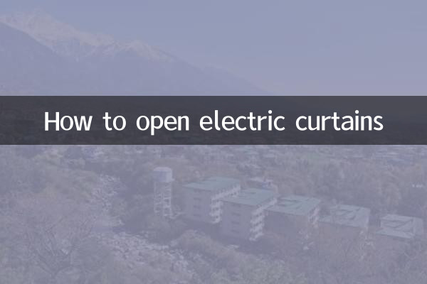 So öffnen Sie elektrische Vorhänge