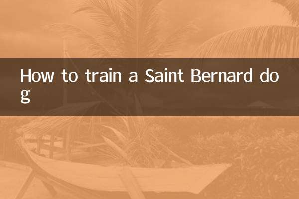 كيفية تدريب كلب سانت برنارد