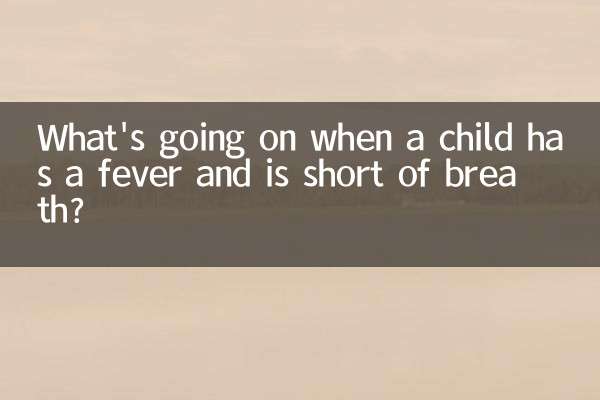 What's going on when a child has a fever and is short of breath?