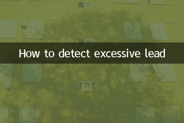 How to detect excessive lead