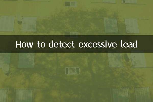How to detect excessive lead