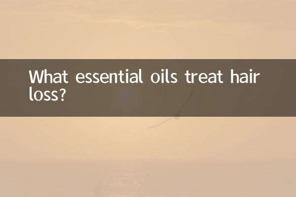 What essential oils treat hair loss?