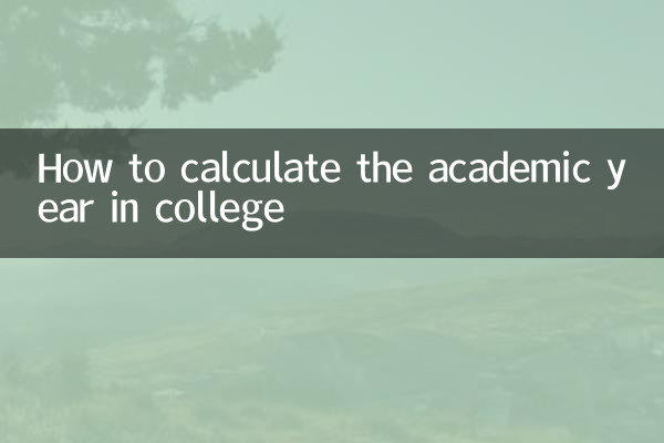 How to calculate the academic year in college