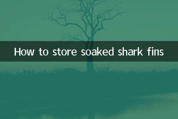 نحوه نگهداری باله های خیس شده کوسه