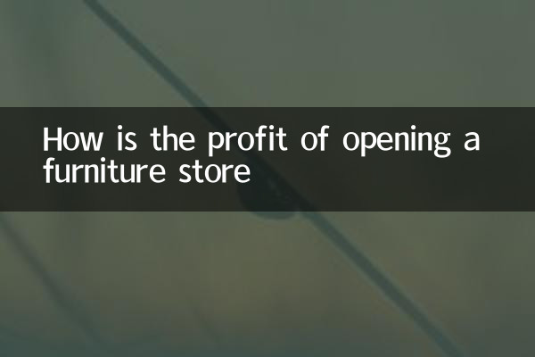 Comment est le profit de l'ouverture d'un magasin de meubles