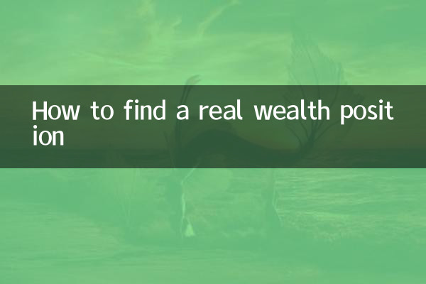 Como encontrar uma posição real de riqueza