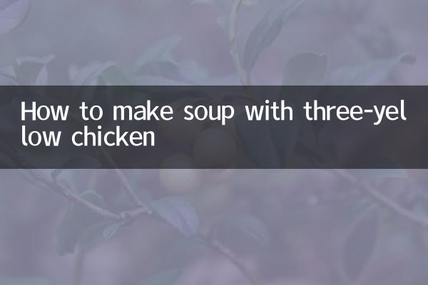So bereiten Sie eine Suppe mit drei gelben Hähnchen zu