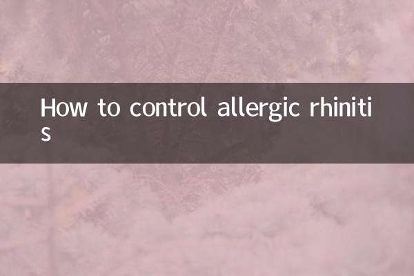 Como controlar a rinite alérgica