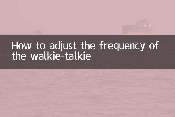 Como ajustar a frequência do walkie-talkie