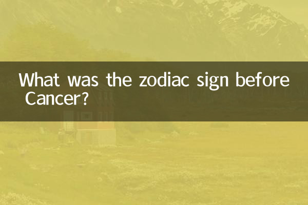 Qual era o signo do zodíaco antes de Câncer?