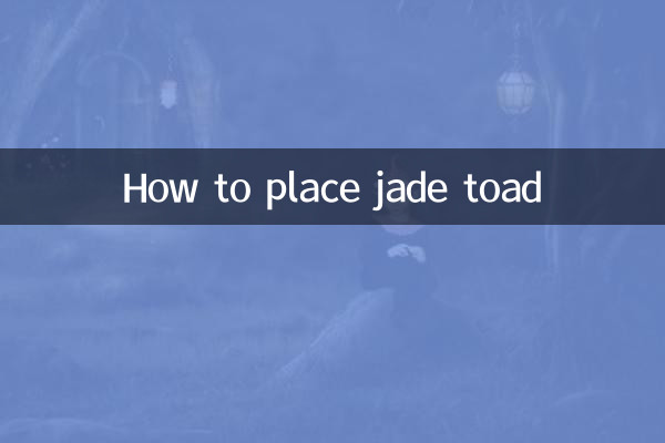 Como colocar o sapo de jade
