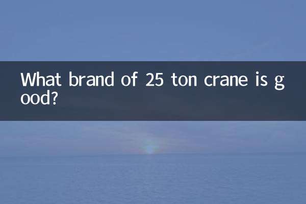 Qual marca de guindaste de 25 toneladas é boa?