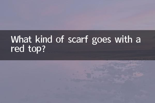 Quel genre d'écharpe va avec un haut rouge ?