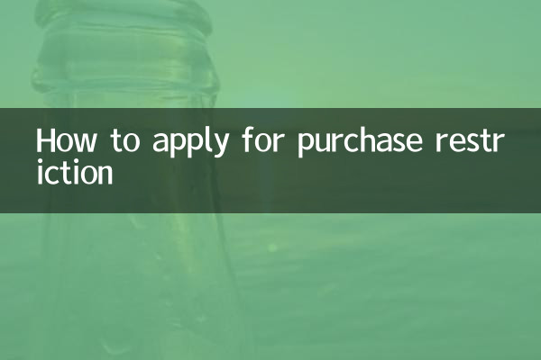 Come richiedere la limitazione degli acquisti