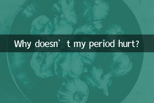 Por que minha menstruação não dói?