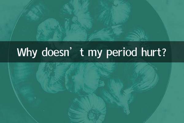Por que minha menstruação não dói?
