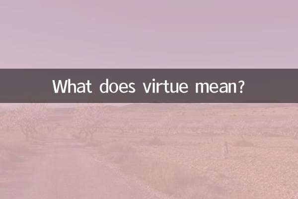 Was bedeutet Tugend?