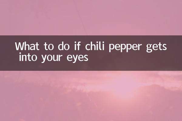 अगर आंखों में मिर्च चली जाए तो क्या करें?