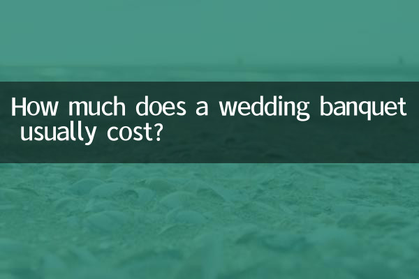 How much does a wedding banquet usually cost?