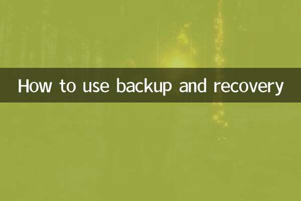 Come utilizzare il backup e il ripristino