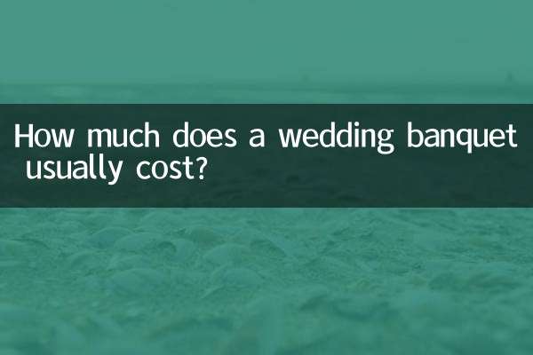 How much does a wedding banquet usually cost?