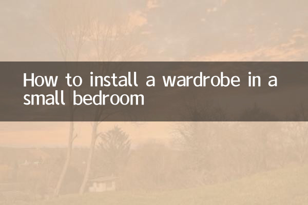 小さな寝室にワードローブを設置する方法