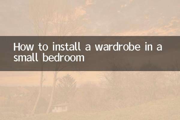 小さな寝室にワードローブを設置する方法