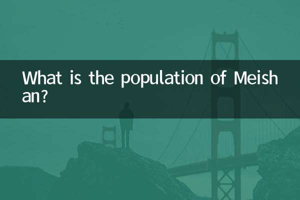 Quelle est la population de Meishan?