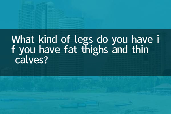 What kind of legs do you have if you have fat thighs and thin calves?