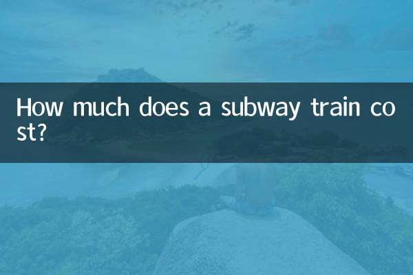 How much does a subway train cost?