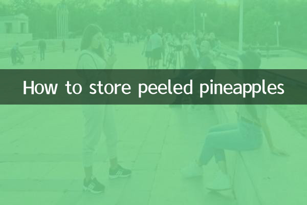 Como armazenar abacaxi descascado