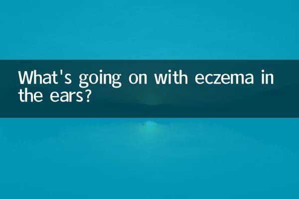 What's going on with eczema in the ears?