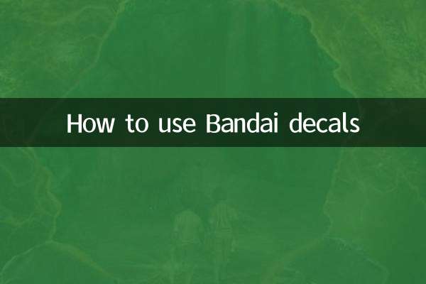Como usar decalques Bandai
