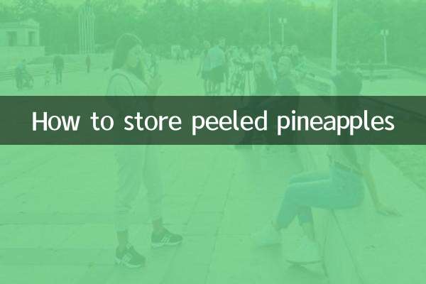 Como armazenar abacaxi descascado