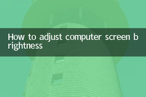 电脑屏幕怎么调亮度