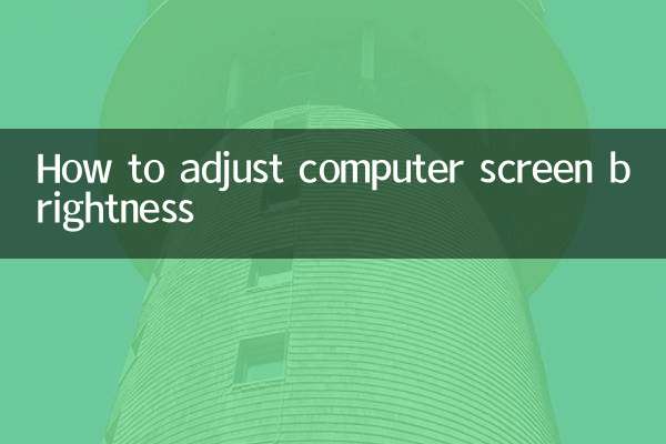 电脑屏幕怎么调亮度