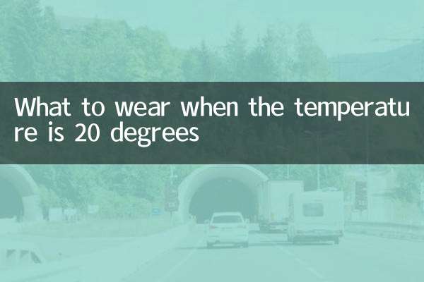Was man anziehen sollte, wenn die Temperatur 20 Grad beträgt