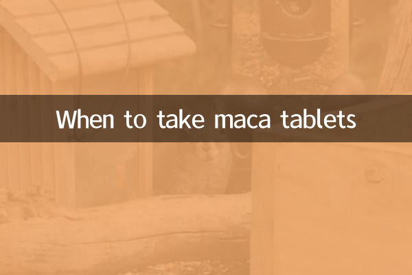 When to take maca tablets