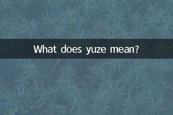 ¿Qué significa Yuze?