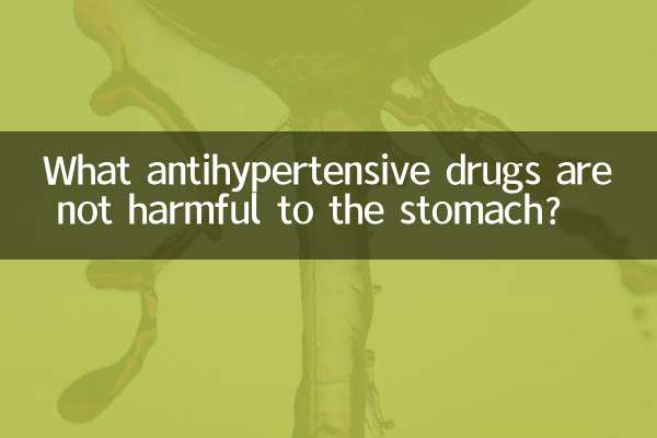 What antihypertensive drugs are not harmful to the stomach?