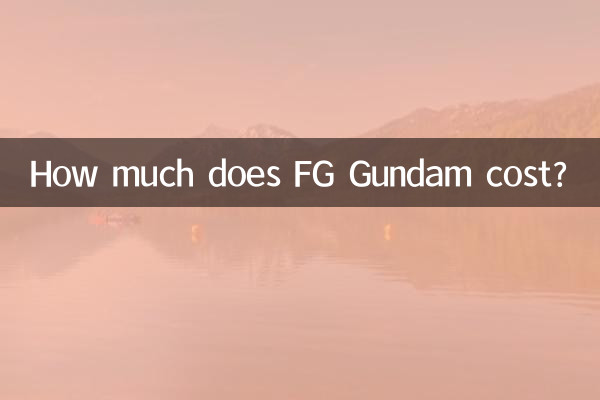 How much does FG Gundam cost?
