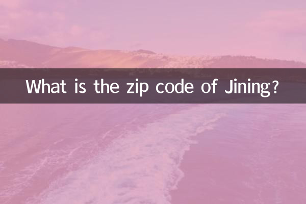 What is the zip code of Jining?