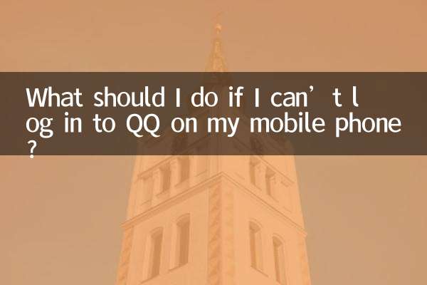 What should I do if I can’t log in to QQ on my mobile phone?
