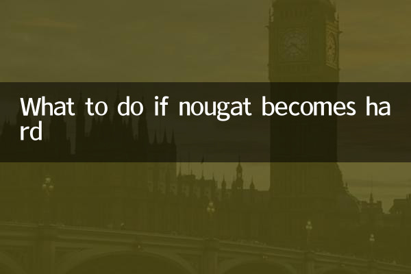 What to do if nougat becomes hard