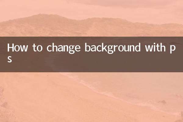 How to change background with ps