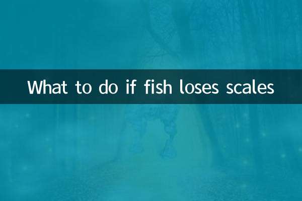 What to do if fish loses scales