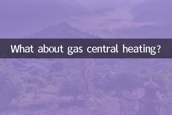 Wie wäre es mit einer Gaszentralheizung?