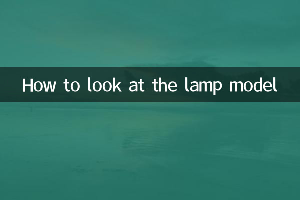 램프 모델을 보는 방법