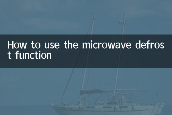 Como usar a função de descongelamento por microondas