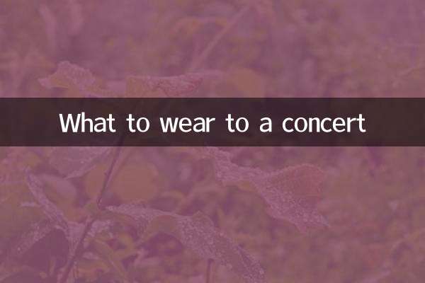 O que vestir para um concerto